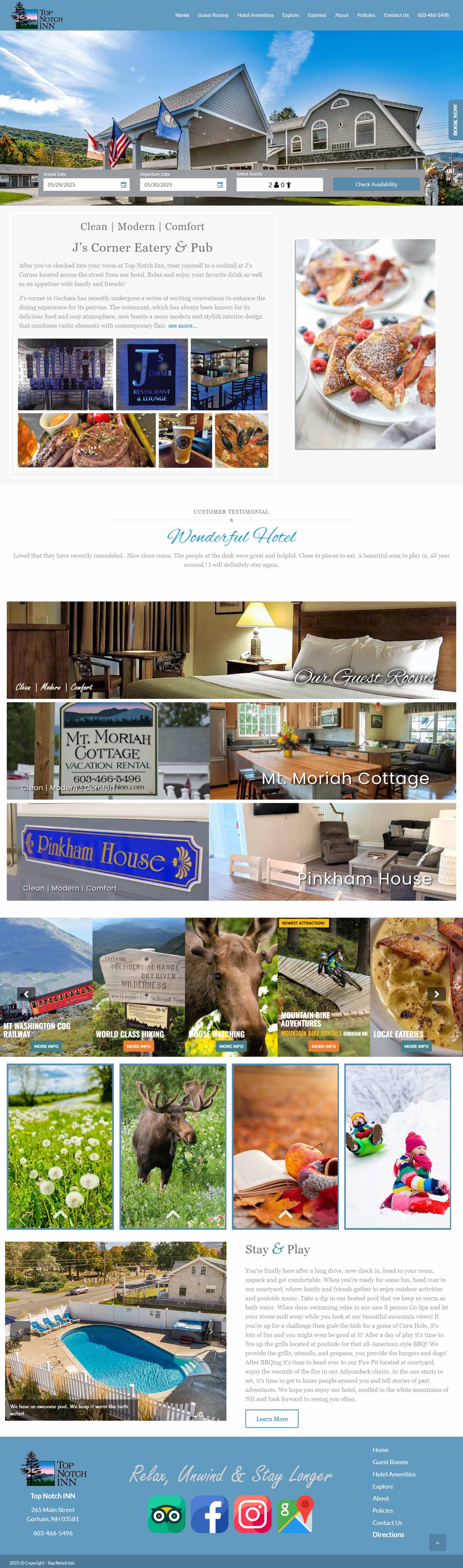 TOP NOTCH INN Web